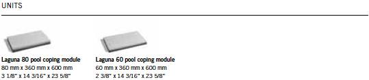 Unit Laguna<sup>TM<sup> Pool Coping Module