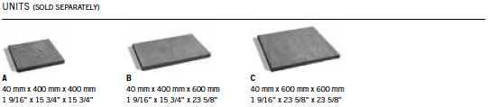 Unit InfinitiTm Slabs